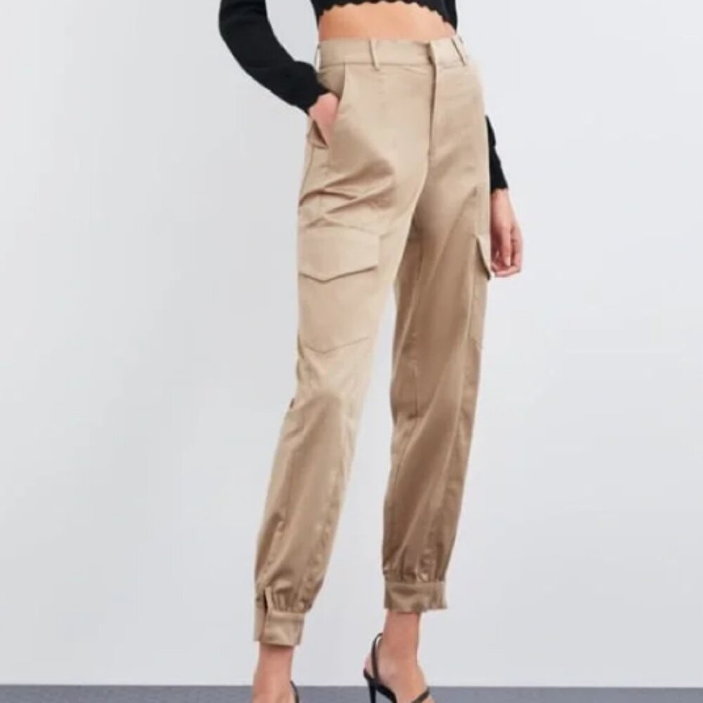 ZARA | Satin Cargo Pant | Sz. S